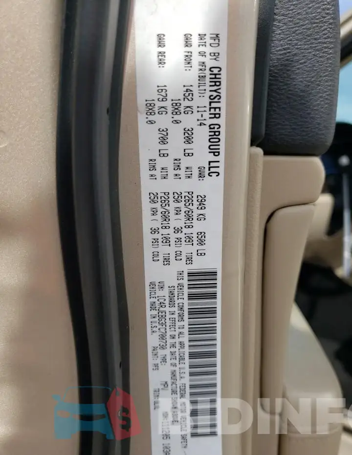 1C4RJEBG3FC700730 Photo# 14