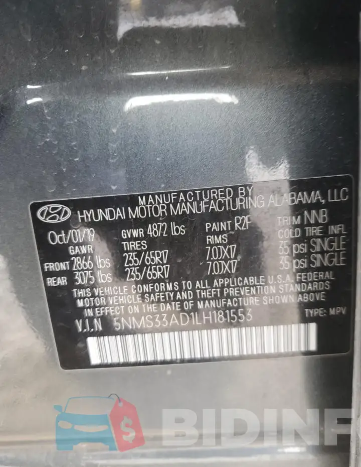 5NMS33AD1LH181553 Photo# 13