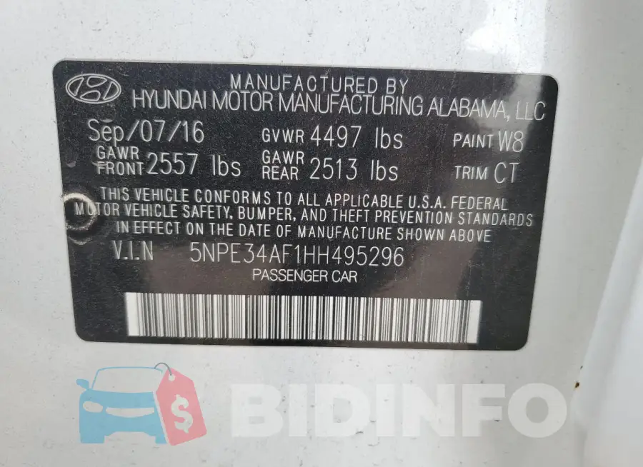 5NPE34AF1HH495296 Photo# 12