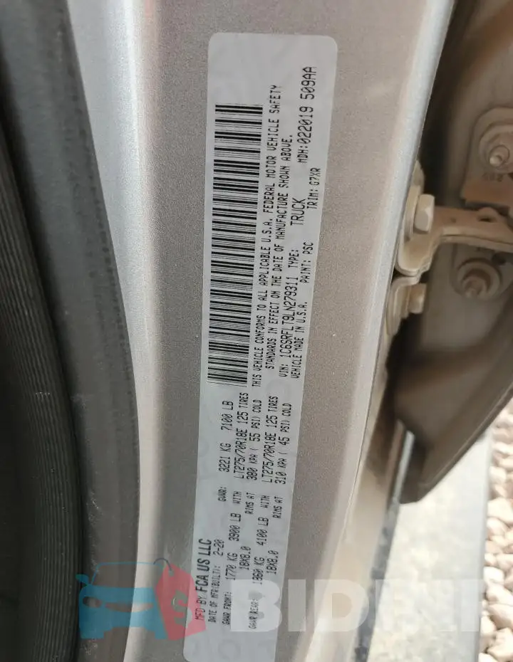 1C6SRFLT9LN279311 Photo# 12