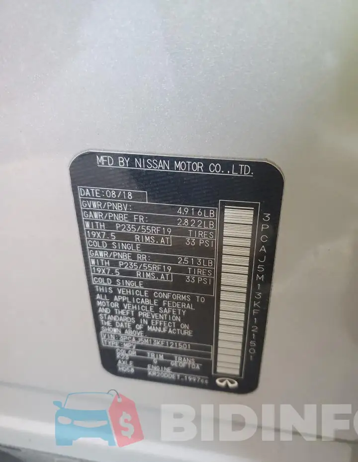 3PCAJ5M13KF121501 Photo# 12