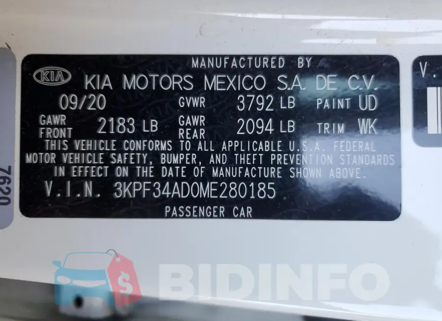 3KPF34AD0ME280185 Photo# 12