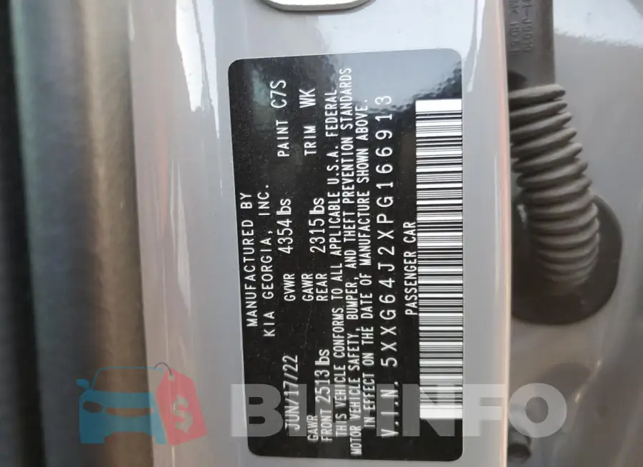 5XXG64J2XPG166913 Photo# 13