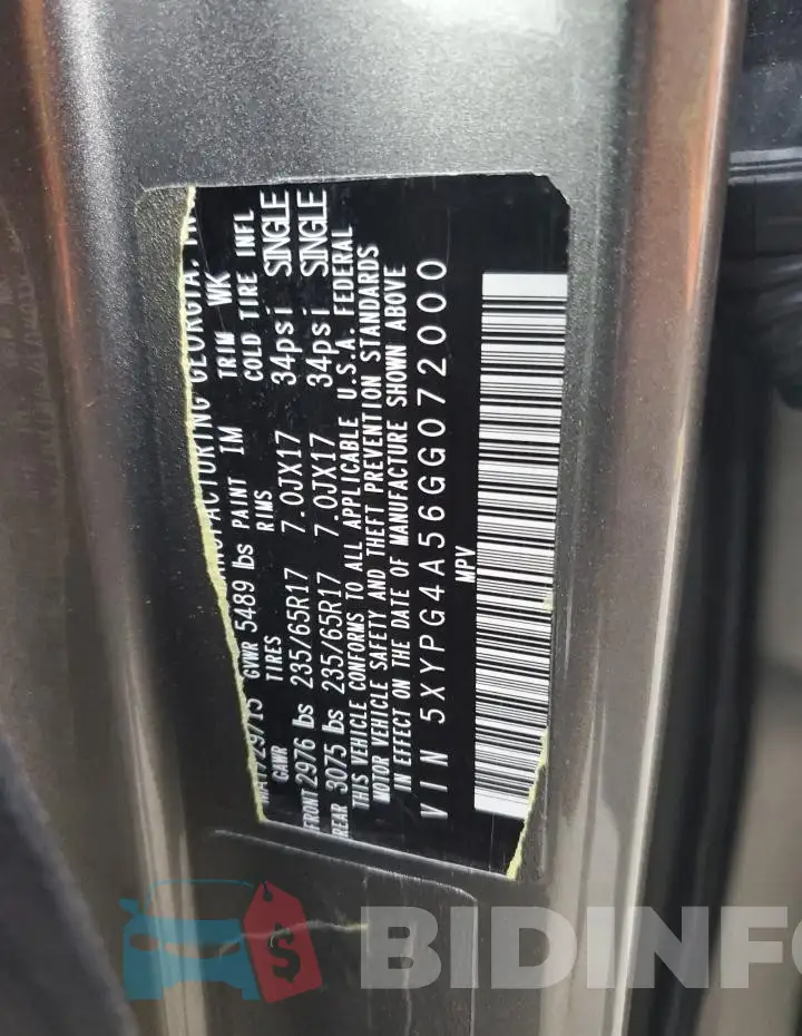 5XYPG4A56GG072000 Photo# 13