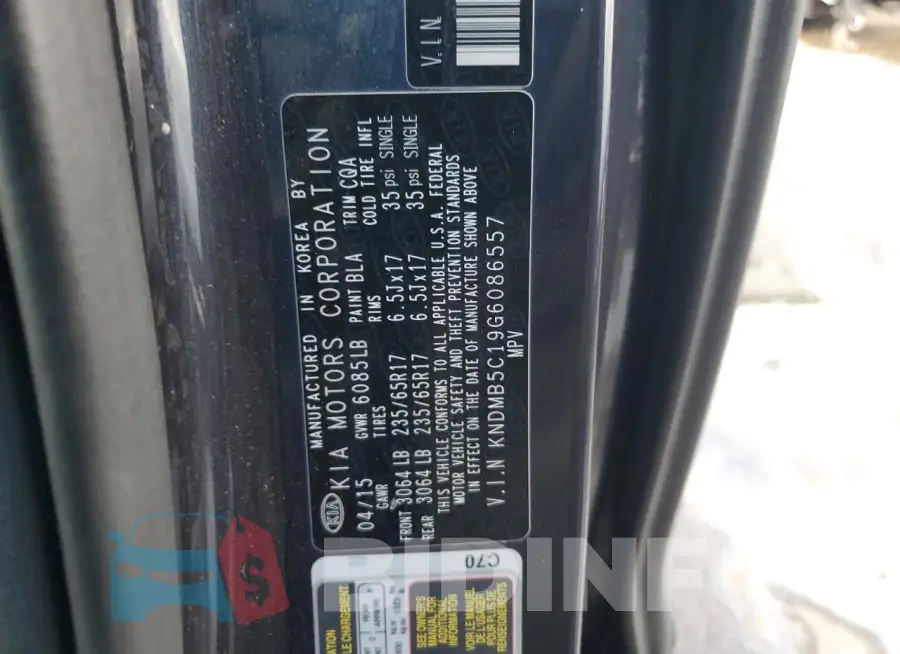 KNDMB5C19G6086557 Photo# 13