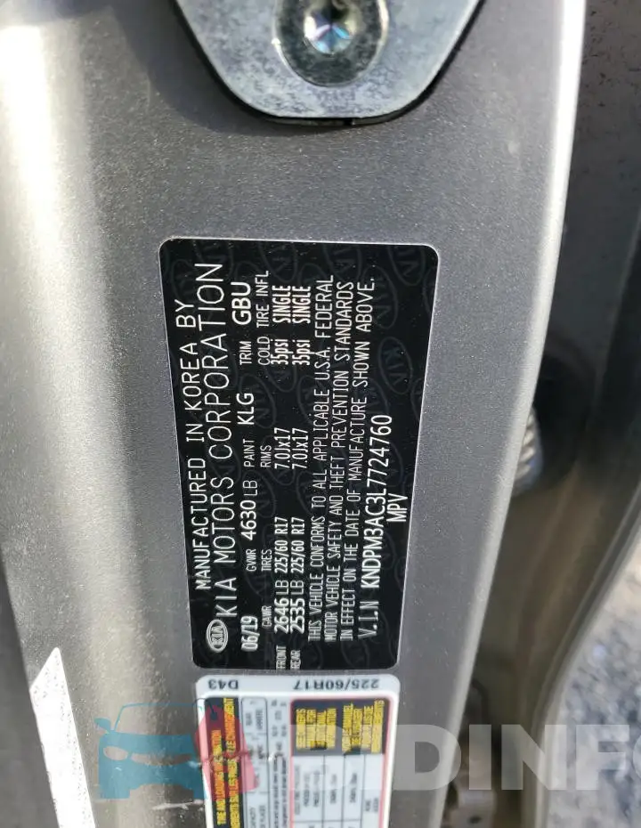 KNDPM3AC3L7724760 Photo# 12