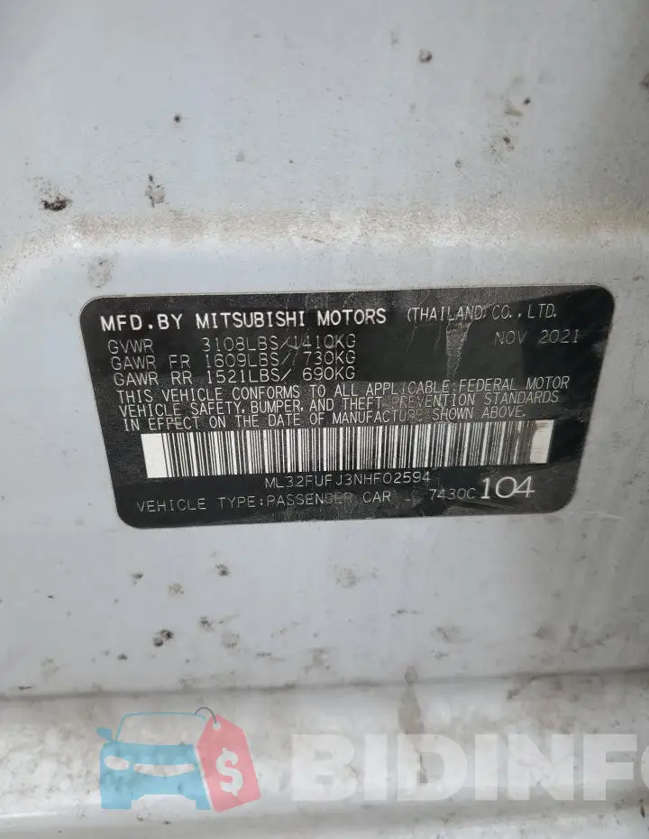 ML32FUFJ3NHF02594 Photo# 12