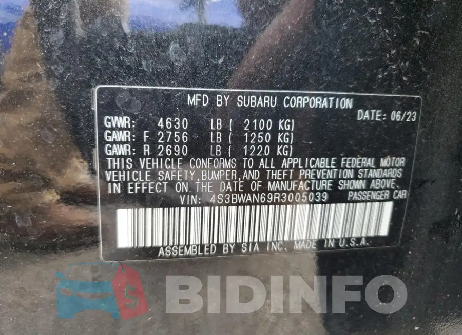 4S3BWAN69R3005039 Photo# 12