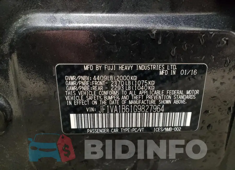 JF1VA1B61G9827964 Photo# 12