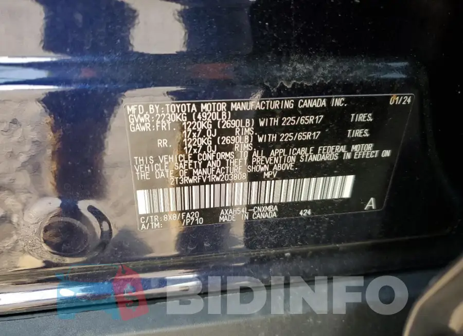 2T3RWRFV1RW203808 Photo# 13
