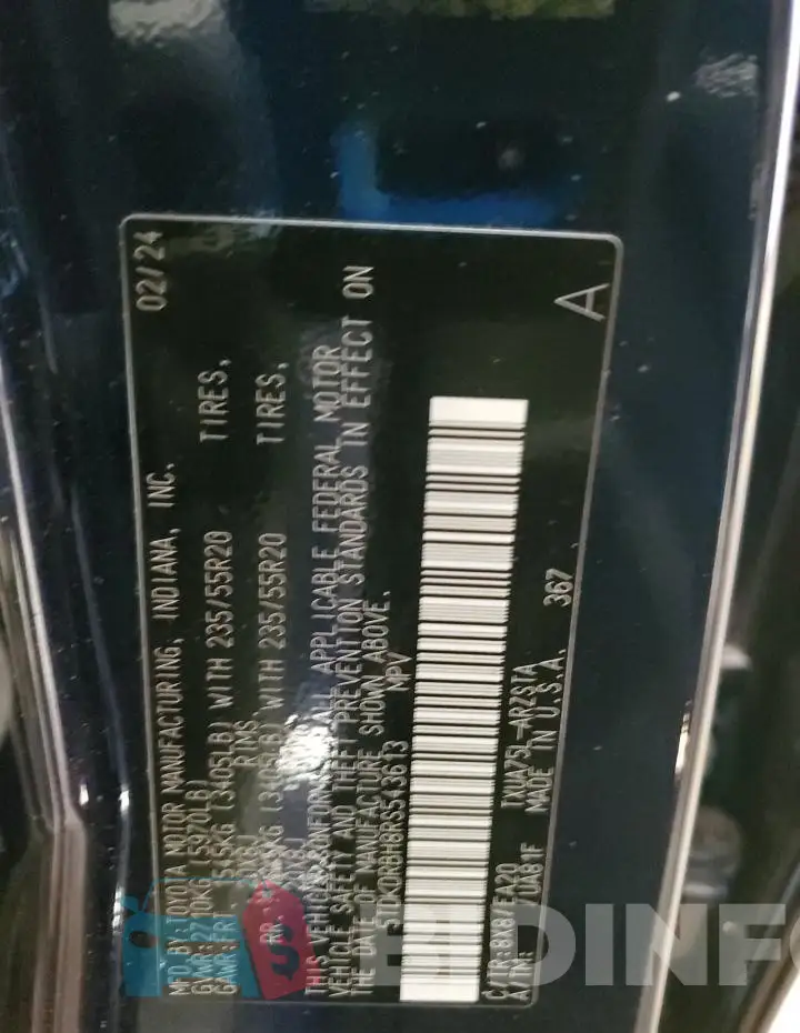 5TDKDRBH8RS543613 Photo# 13
