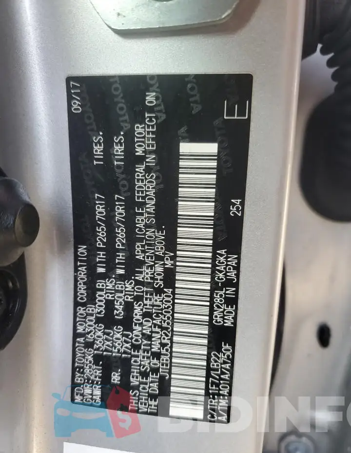 JTEBU5JR2J5503004 Photo# 13