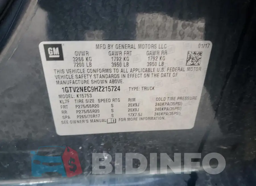 1GTV2NEC9HZ215724 Photo# 12