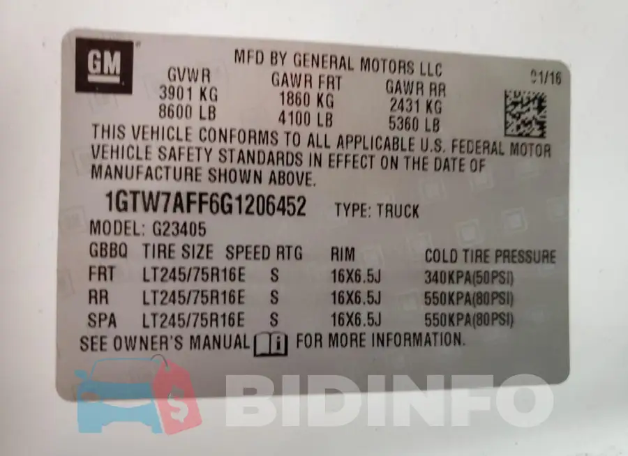 1GTW7AFF6G1206452 Photo# 14