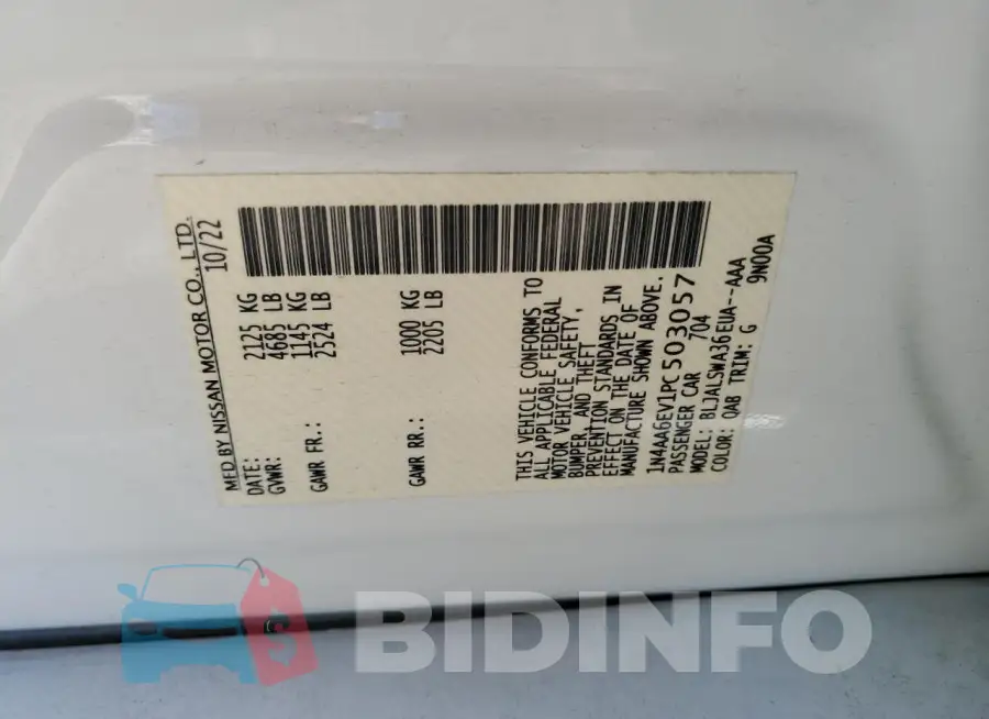 1N4AA6EV1PC503057 Photo# 12