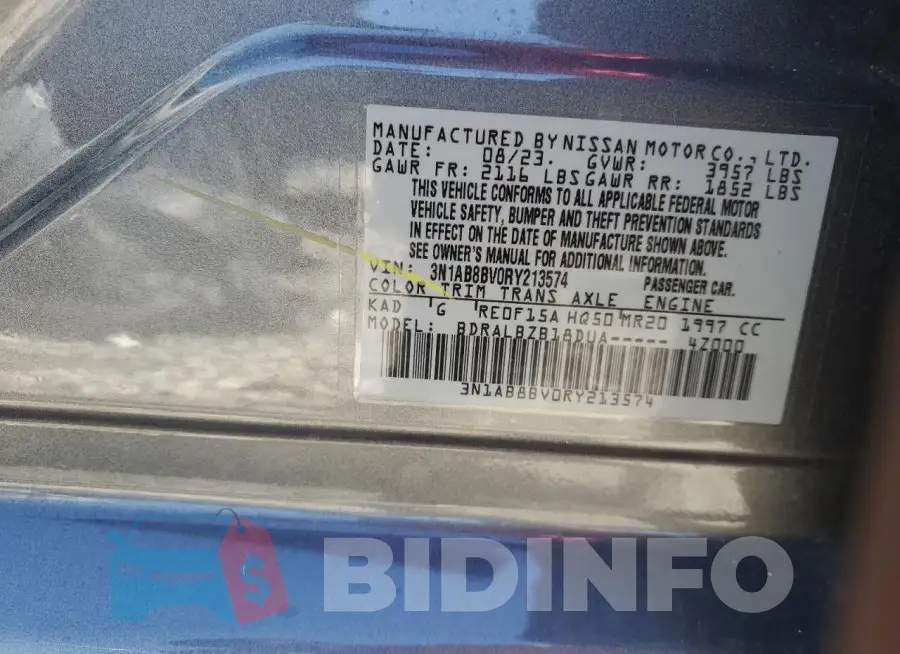 3N1AB8BV0RY213574 Photo# 12