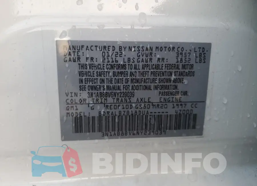 3N1AB8BV6NY239039 Photo# 12