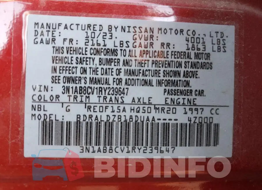 3N1AB8CV1RY239647 Photo# 12