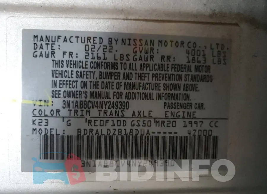 3N1AB8CV4NY249390 Photo# 12