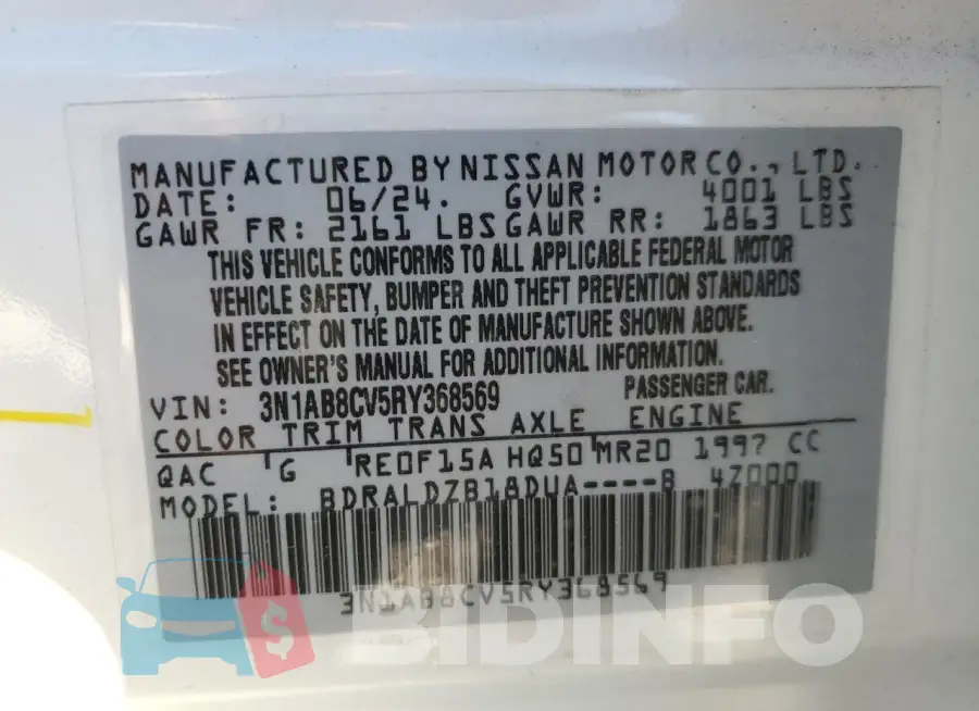 3N1AB8CV5RY368569 Photo# 13