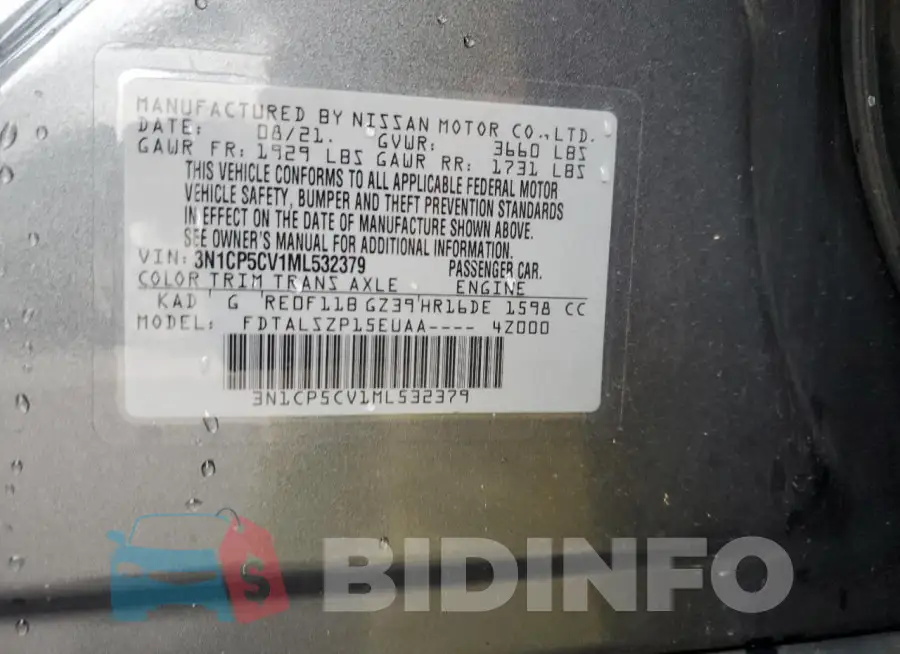 3N1CP5CV1ML532379 Photo# 13
