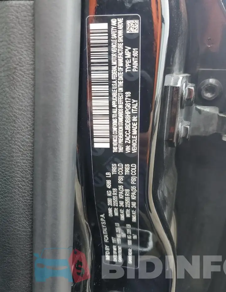ZACCJBDB8HPG61718 Photo# 13