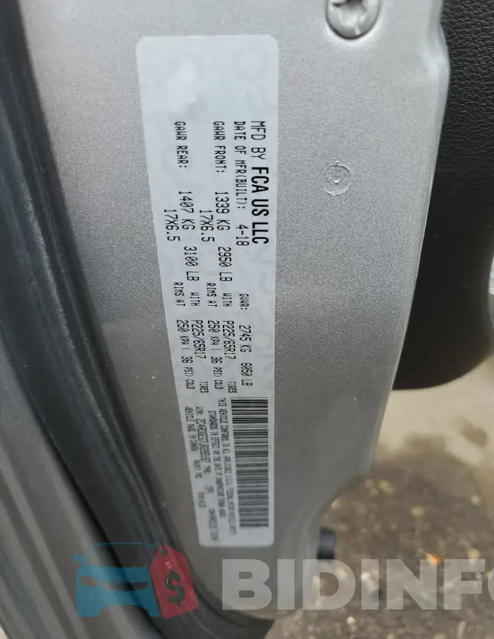 2C4RDGEG7JR285197 Photo# 14