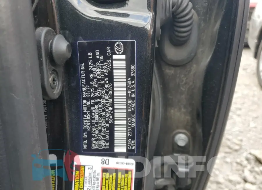 58AFZ1B19NU138376 Photo# 12