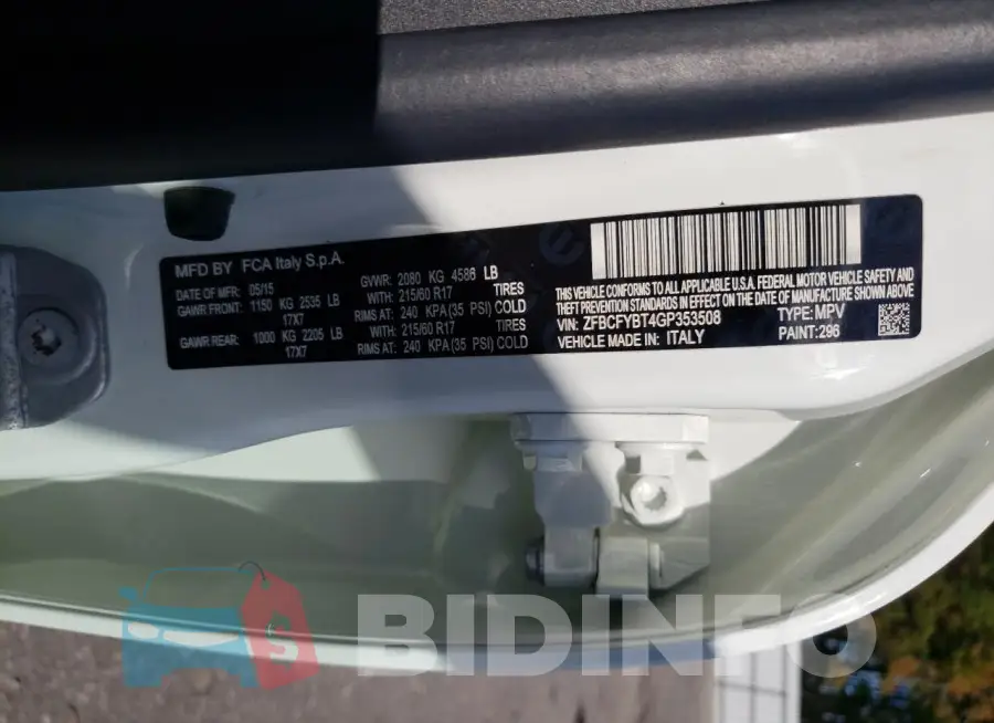 ZFBCFYBT4GP353508 Photo# 12
