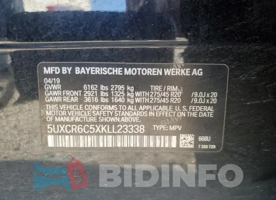 5UXCR6C5XKLL23338 Photo# 13