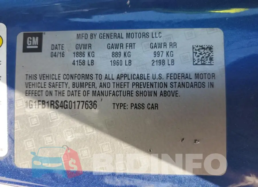 1G1FB1RS4G0177636 Photo# 12