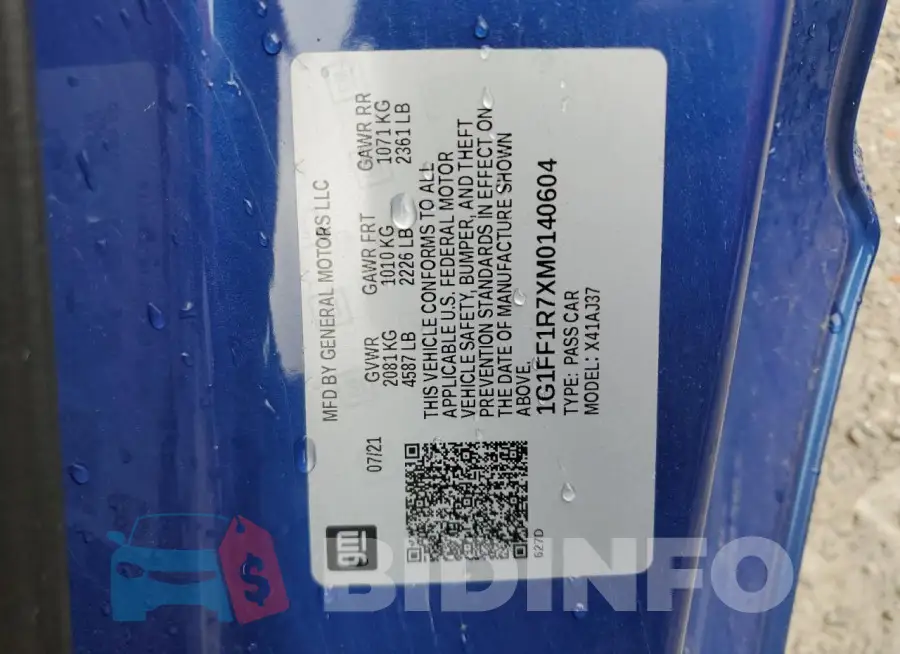 1G1FF1R7XM0140604 Photo# 12