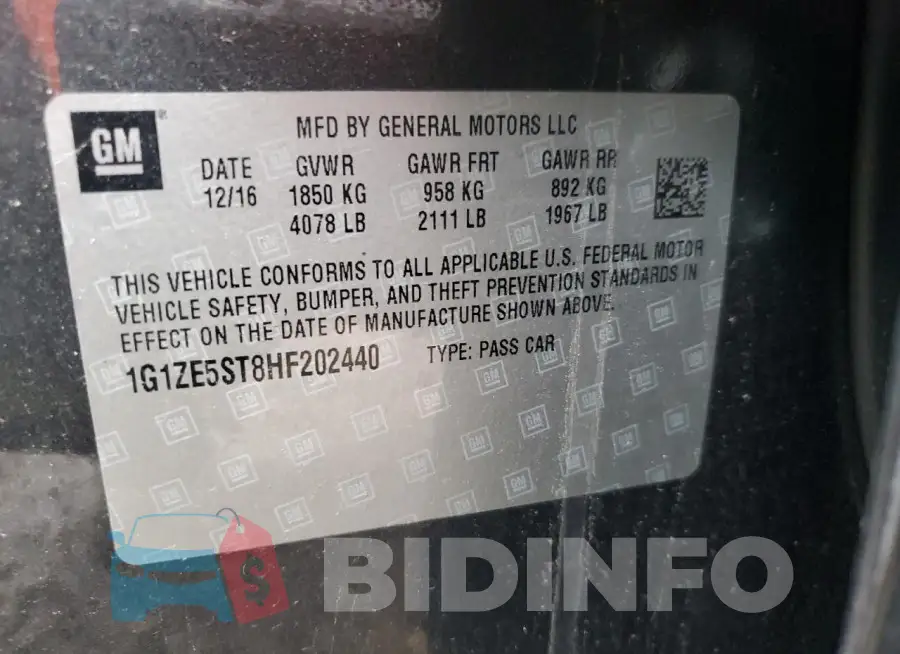 1G1ZE5ST8HF202440 Photo# 12