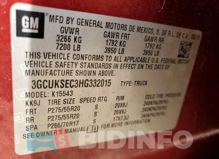 3GCUKSEC3HG332015 Photo# 12