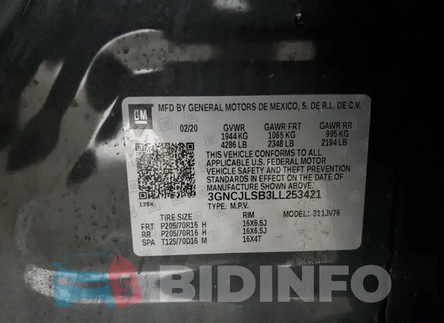 3GNCJLSB3LL253421 Photo# 13