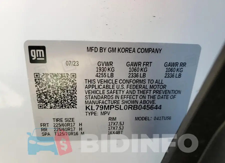 KL79MPSL0RB045644 Photo# 13