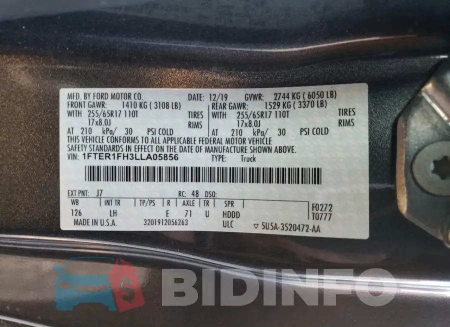 1FTER1FH3LLA05856 Photo# 13
