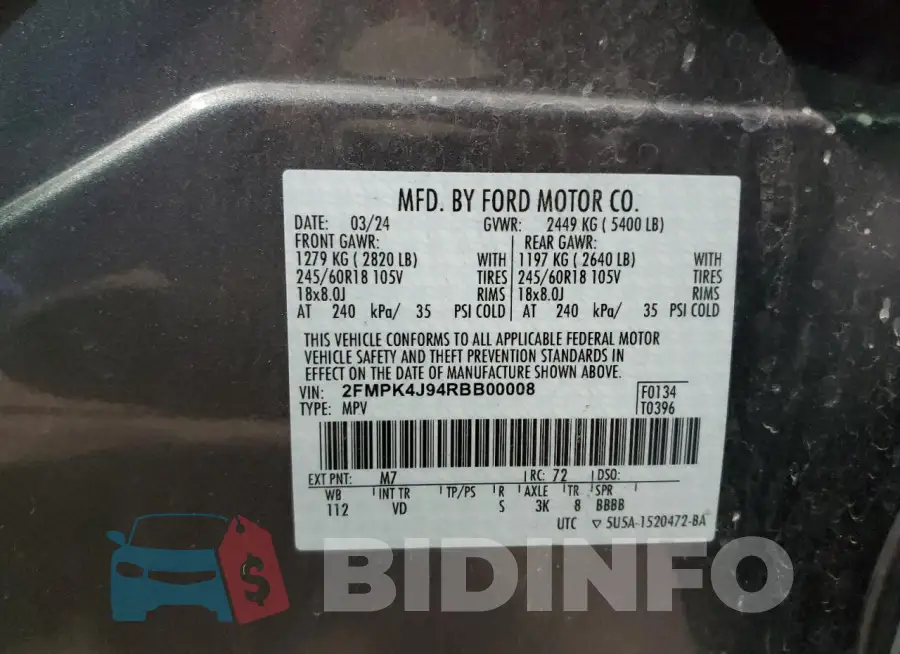 2FMPK4J94RBB00008 Photo# 13