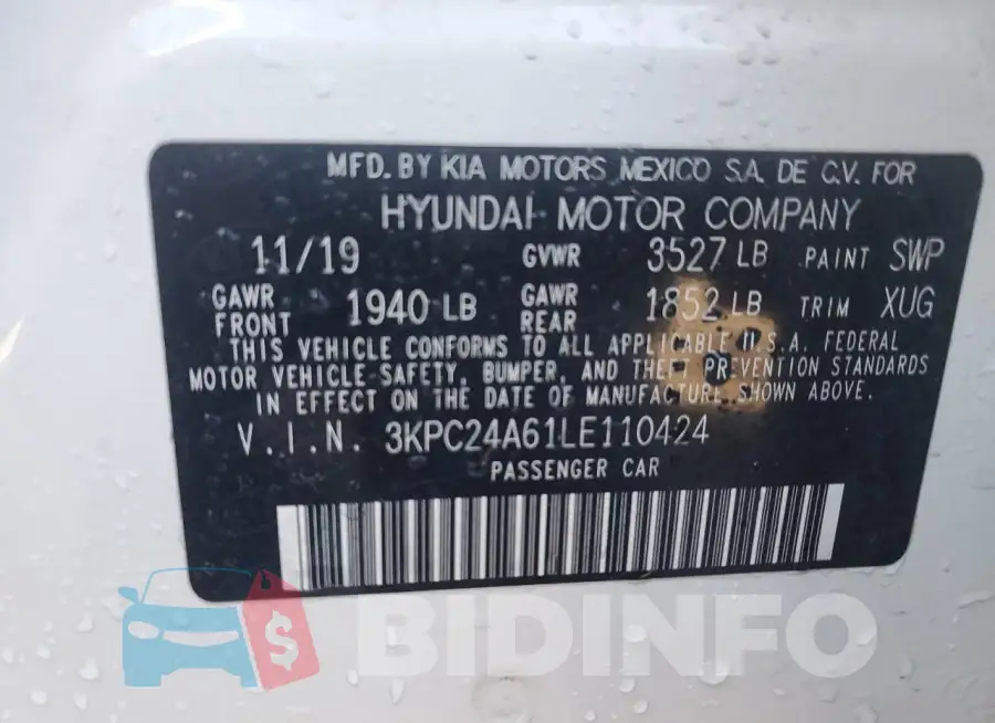 3KPC24A61LE110424 Photo# 12