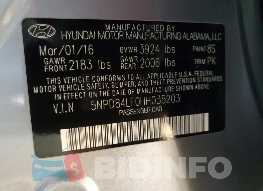 5NPD84LF0HH035203 Photo# 13