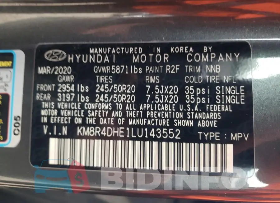 KM8R4DHE1LU143552 Photo# 13