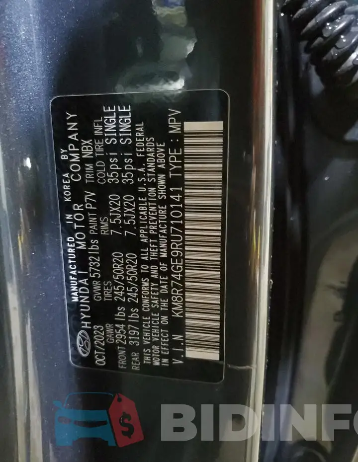 KM8R74GE9RU710141 Photo# 14