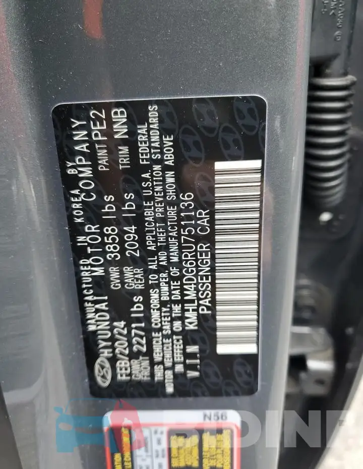 KMHLM4DG6RU751136 Photo# 12