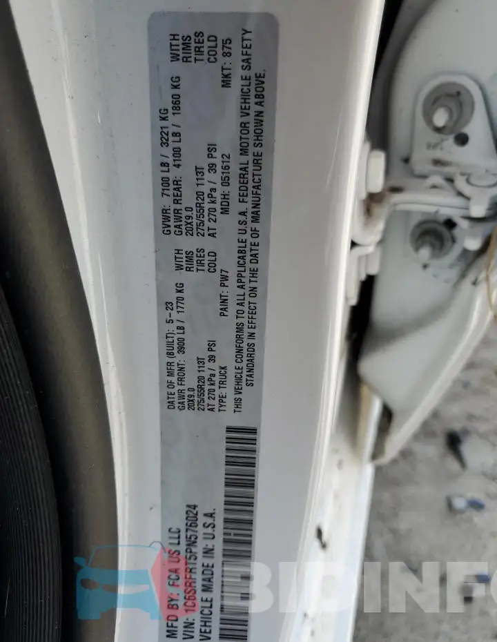 1C6SRFRT5PN576024 Photo# 12