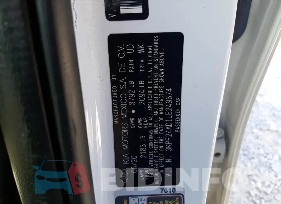 3KPF24AD1LE249674 Photo# 13