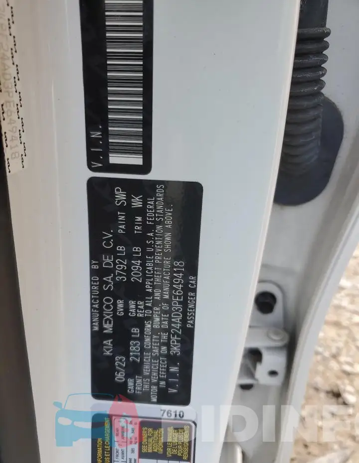 3KPF24AD3PE649418 Photo# 12