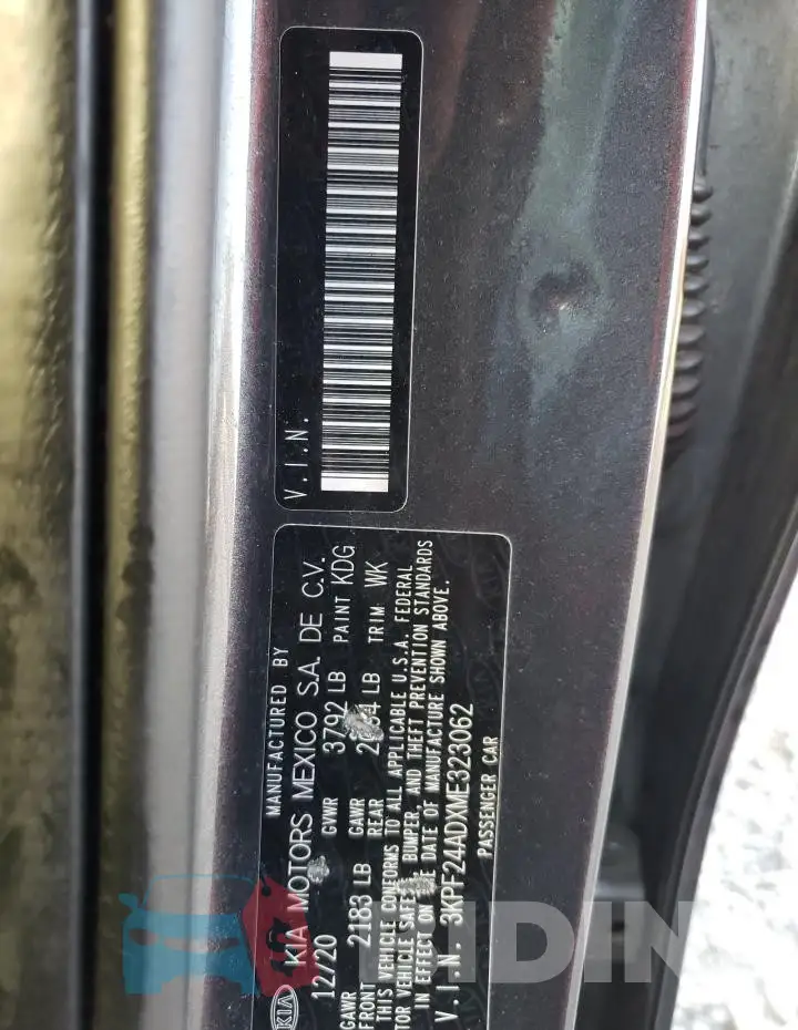 3KPF24ADXME323062 Photo# 12
