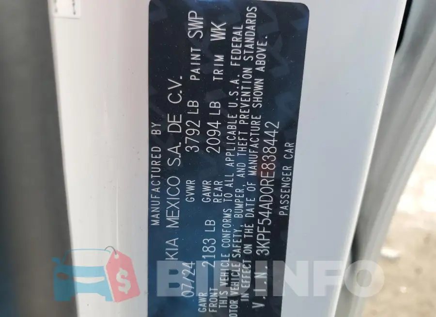 3KPF54AD0RE838442 Photo# 12