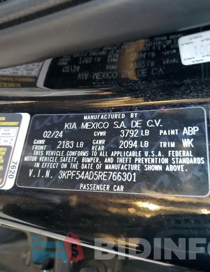 3KPF54AD5RE766301 Photo# 13