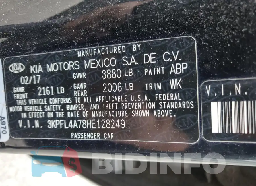 3KPFL4A78HE128249 Photo# 13